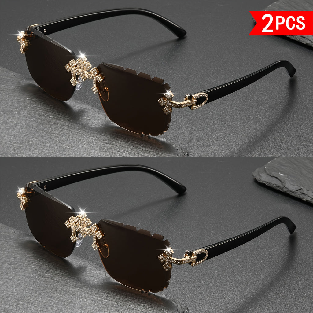 Crystal Stone Sunglasses