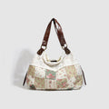 Floral Patchwork Hollow-Out Shoulder Bag