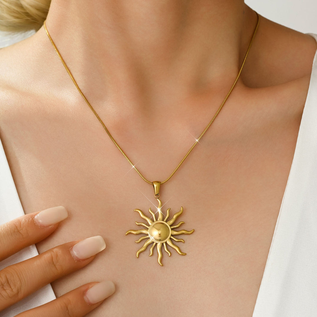 Sun Pendant Necklace