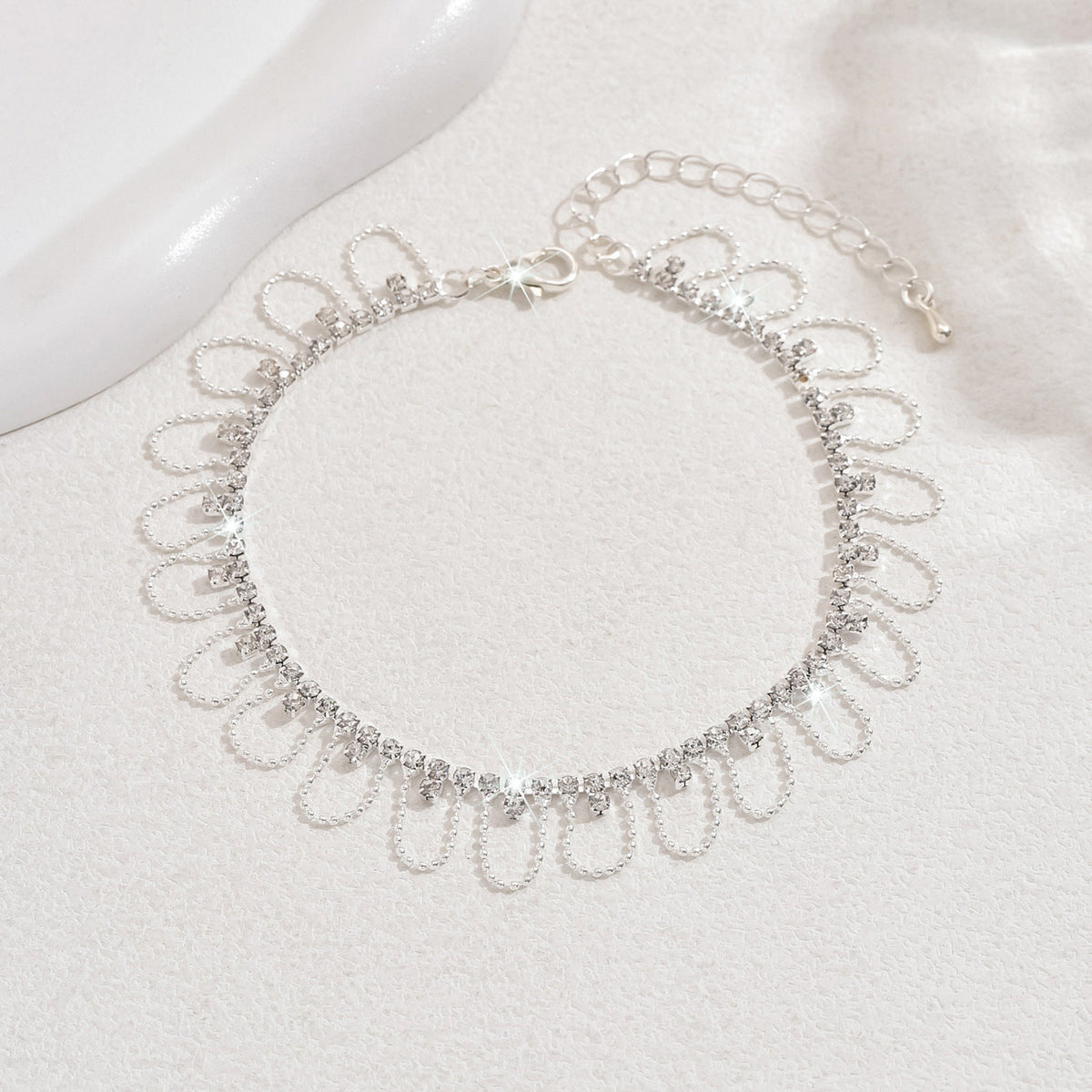 Sweet Round Bead Lace Anklet