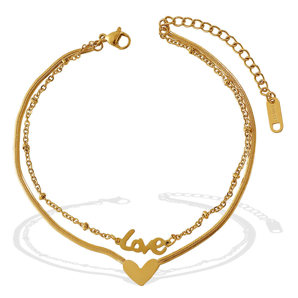 Love Pendant Anklet