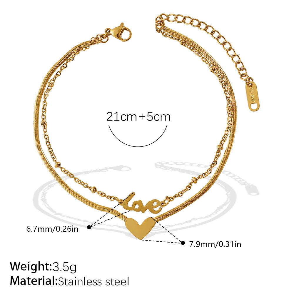 Love Pendant Anklet