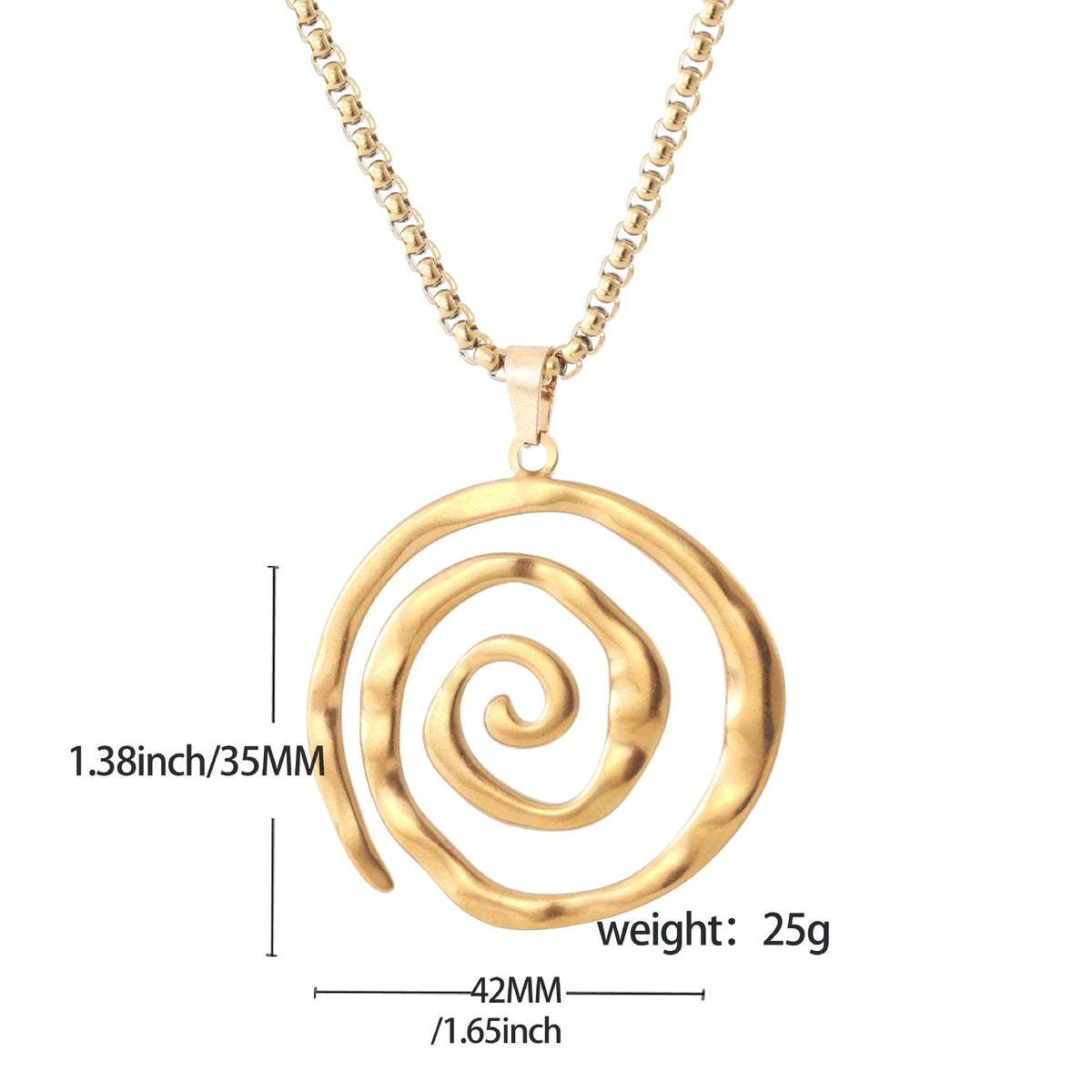 Swirl-thread Necklace