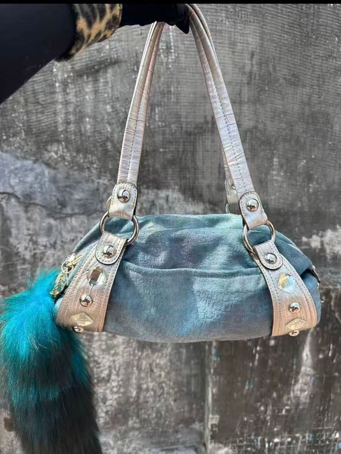 Vintage Spice Gemstone Single-shoulder Bag