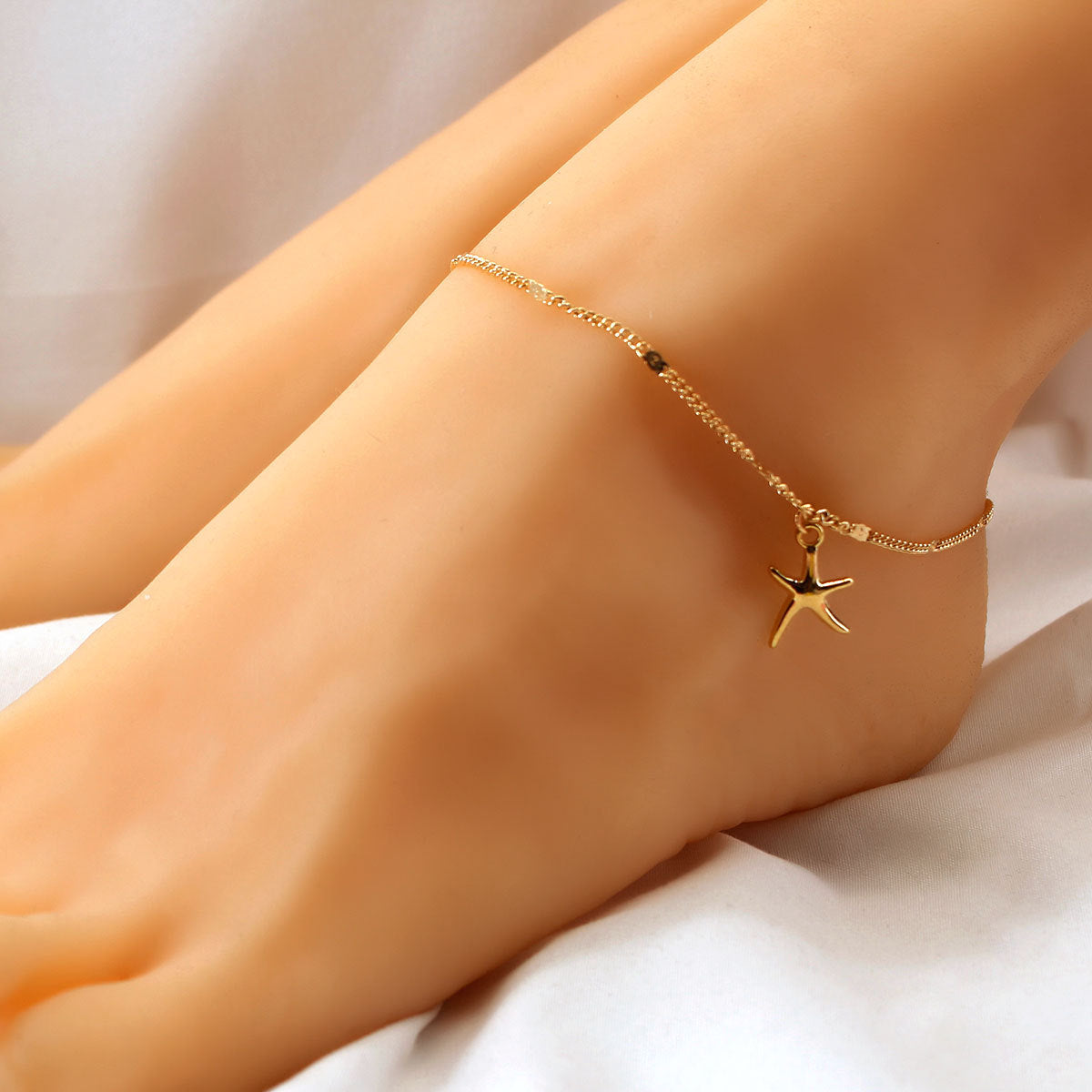 Alloy Starfish Shaped Anklet