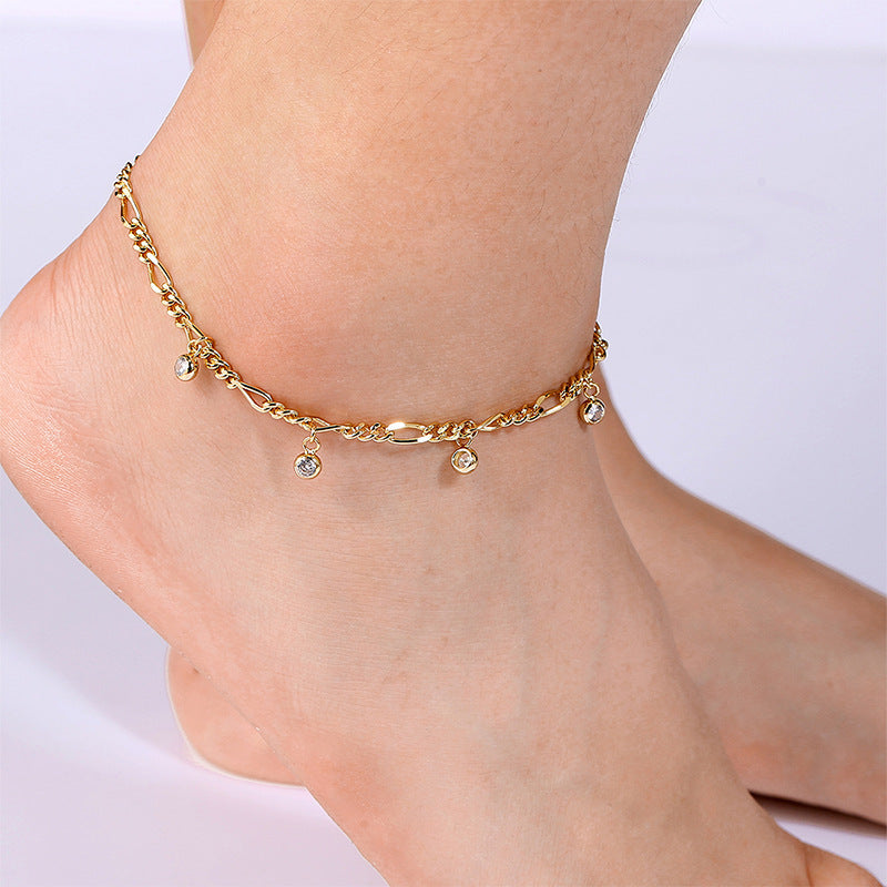 Zircon Anklet
