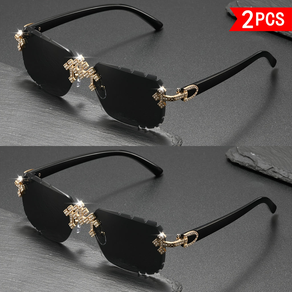 Crystal Stone Sunglasses