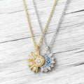 Sun And Moon Dual-Effect Stacked necklace