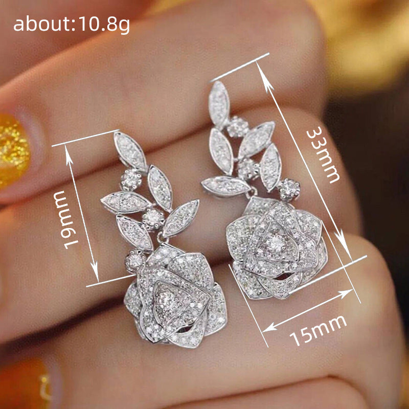 Flower Rose Earrings