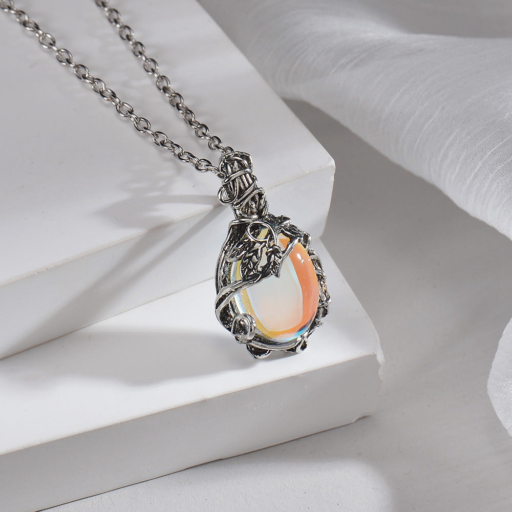 Ornament Moonstone Necklace