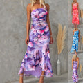 INS Casual Suspender Long Dress