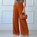 Somae Pleated Wide-leg Casual Pant
