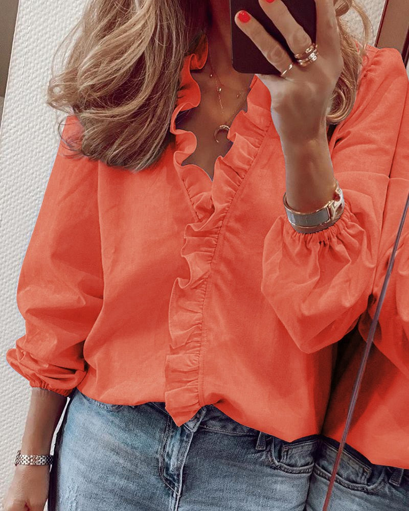 Gamirao Ruffled Blouse Top