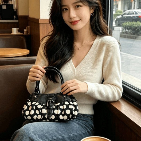 Polka-dot Underarm Shoulder Bag