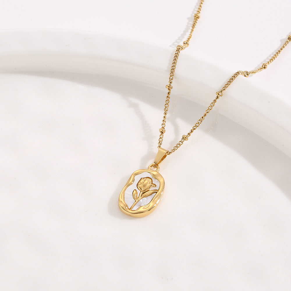 Flower Rose Necklace