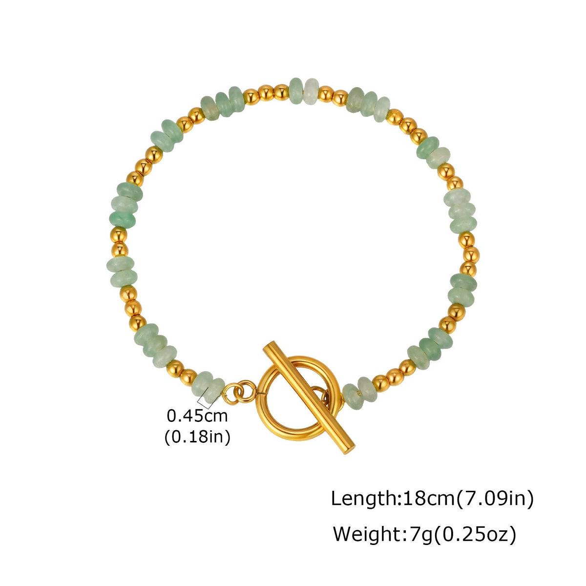 Natural Stone Bead Bracelet