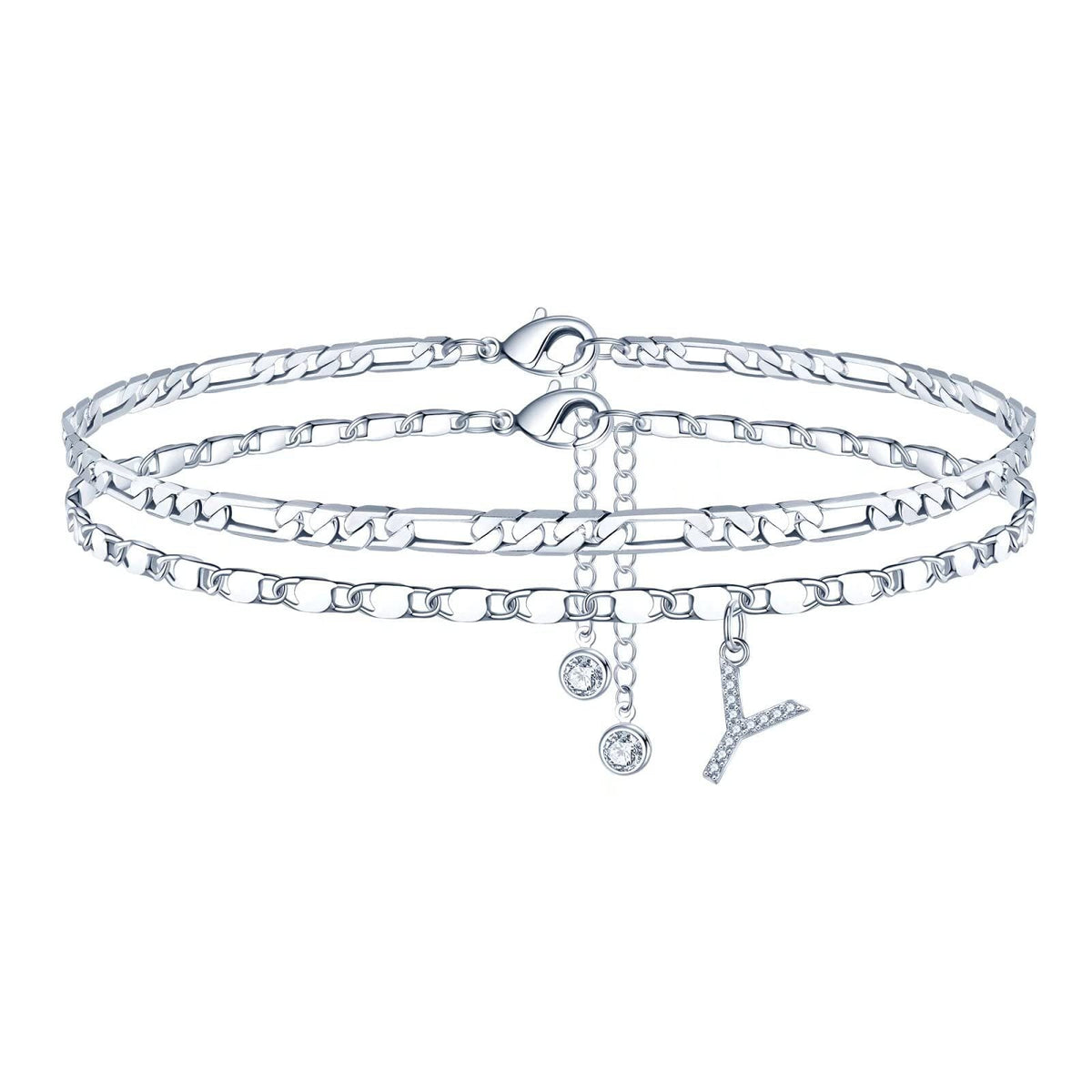 26-letter Double-layered Anklet