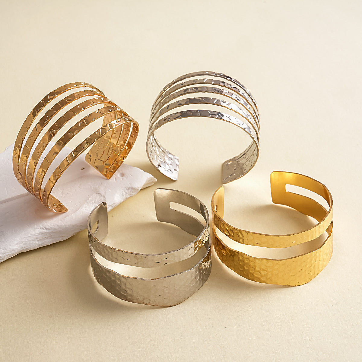 Hollow-out Open Bracelet