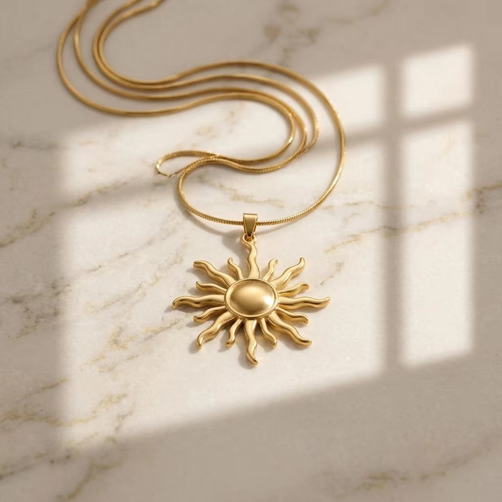 Sun Pendant Necklace