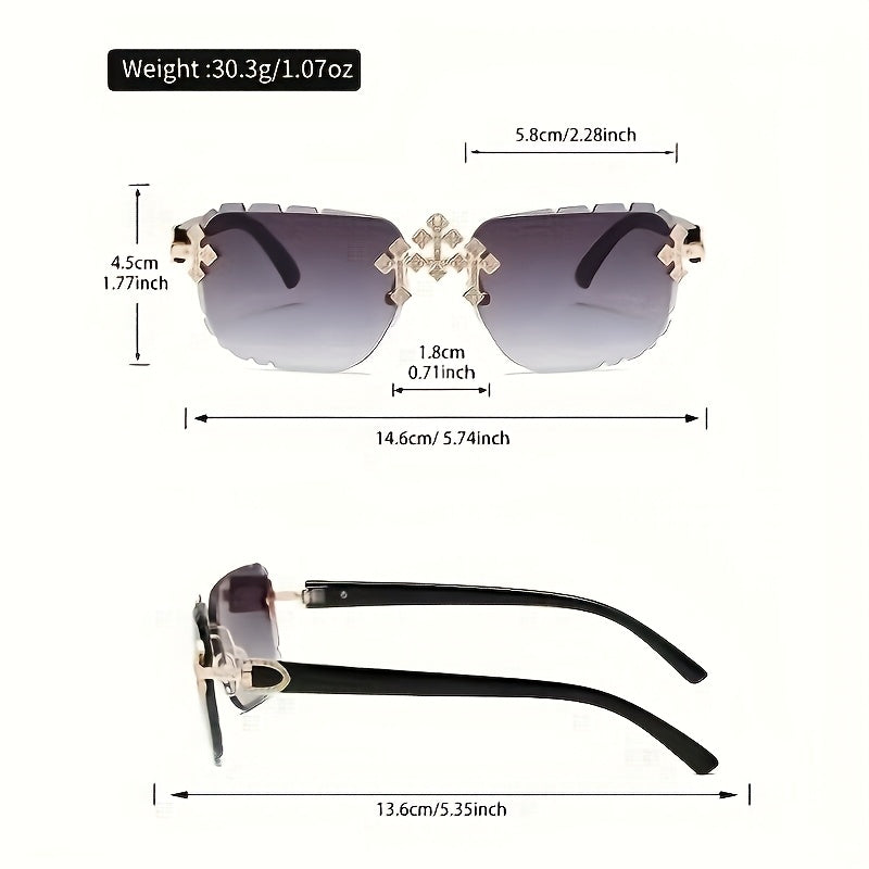 Crystal Stone Sunglasses