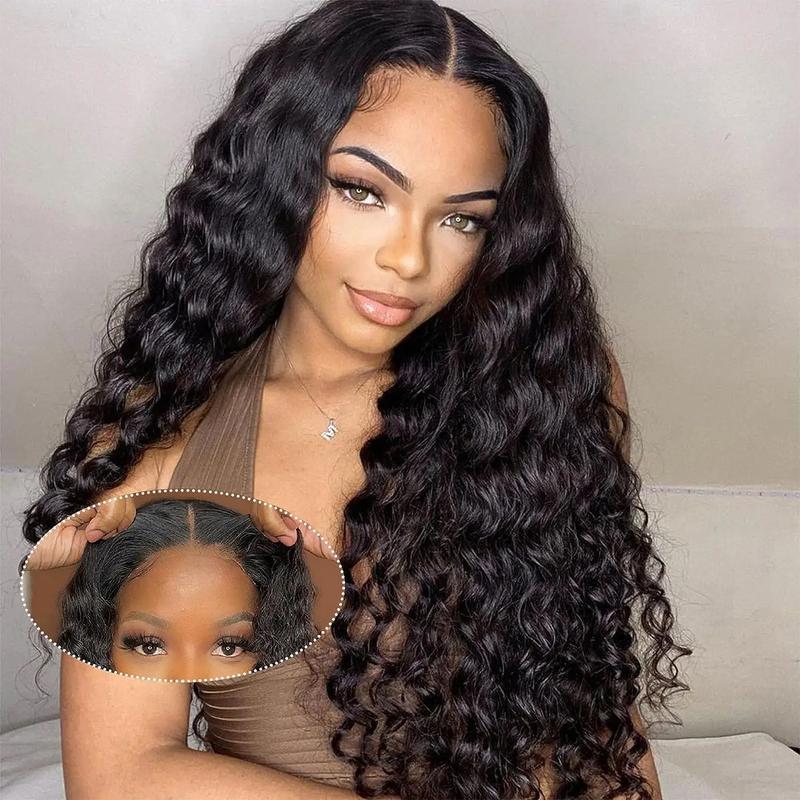 Wig Glueless Deep Wave Lace Set