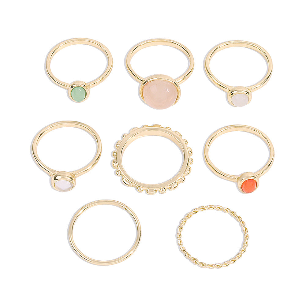 Stone Metalic Finger Ring