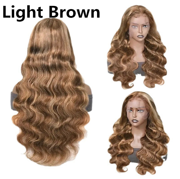 Front Lace Wig Medium Large Wave Long Curly Hair Full-head Wig Style