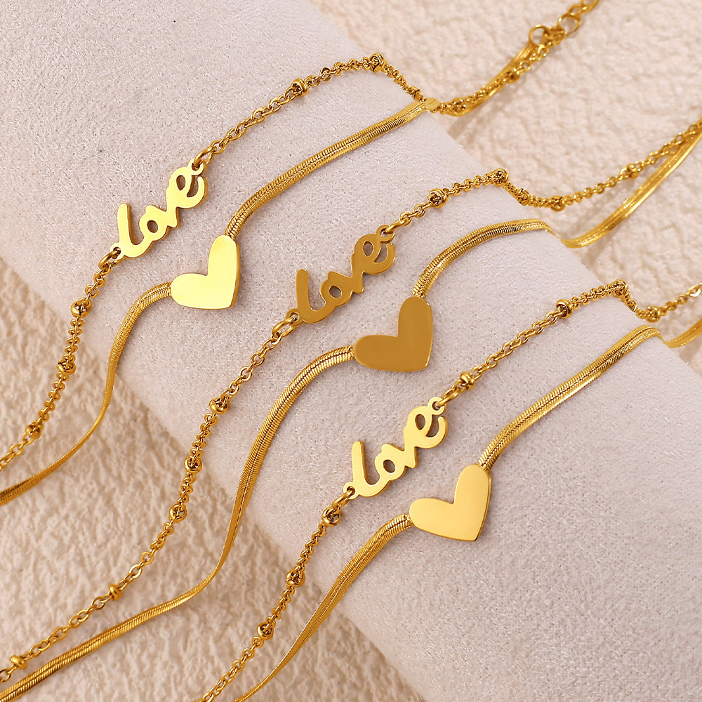 Love Pendant Anklet