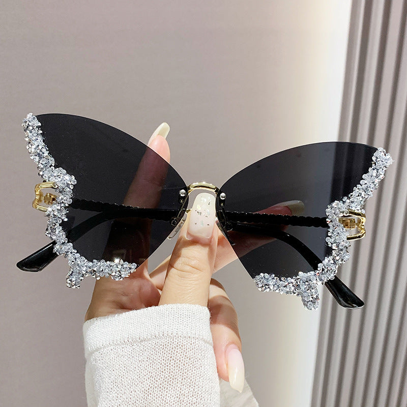 Luxury Diamond Butterfly Sunglasses