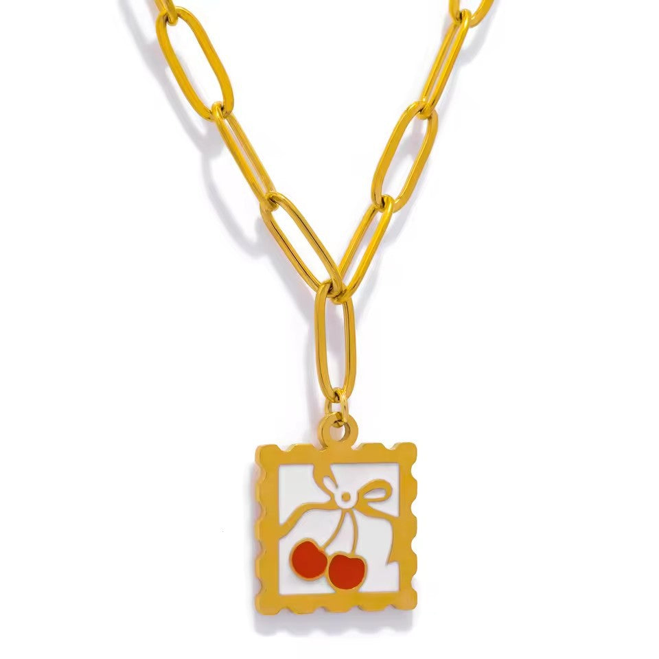 Fruit Plant Jade Necklace