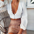 Floral Lace Shirt Top