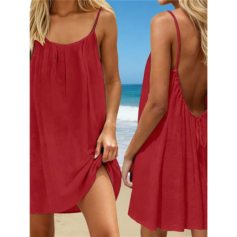 Ice Silk Crinkled Dress