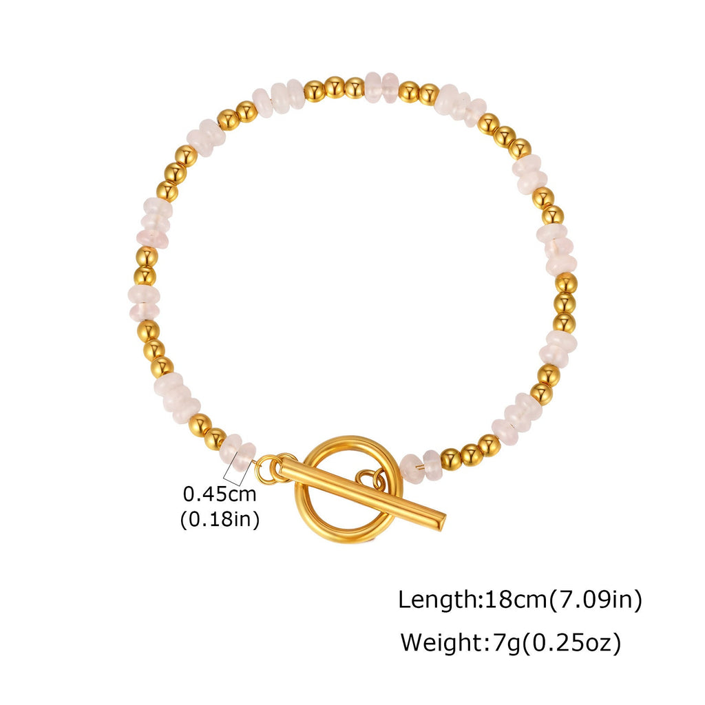 Natural Stone Bead Bracelet