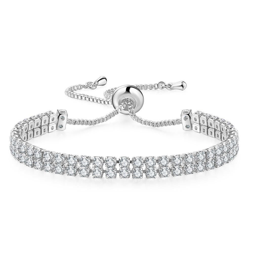 Double Row Zircon Bracelet