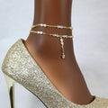 Water-drop Zircon Anklet