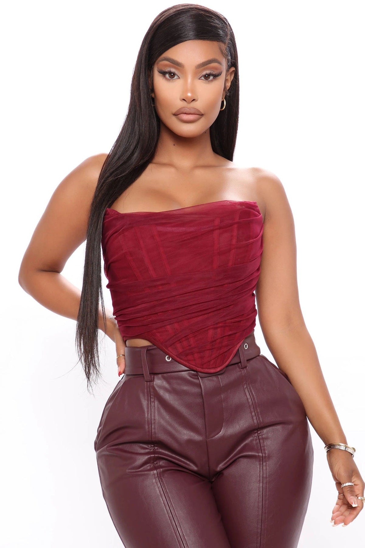 Herringbone Mesh Bra And Vest Top