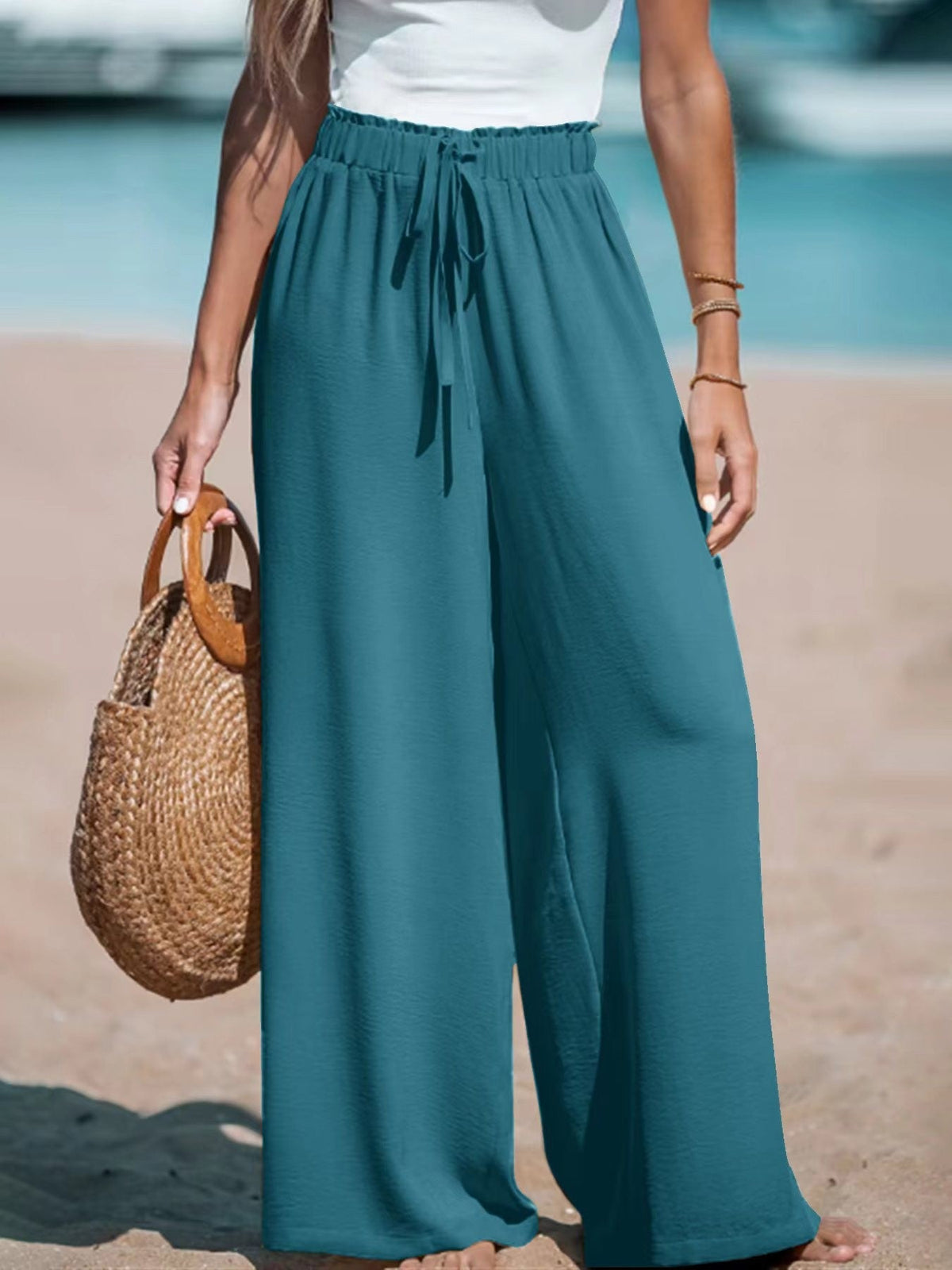 Wide Leg Loose Casual Beach Pant