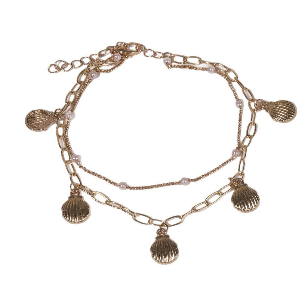 Starfish Shell Pendant Anklet