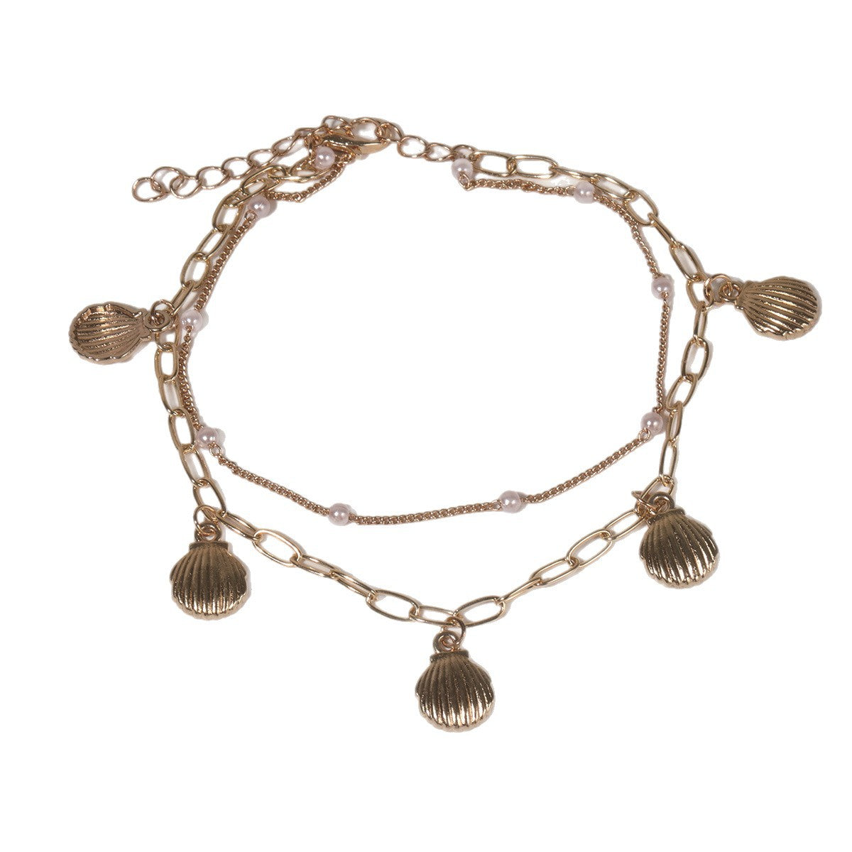 Starfish Shell Pendant Anklet
