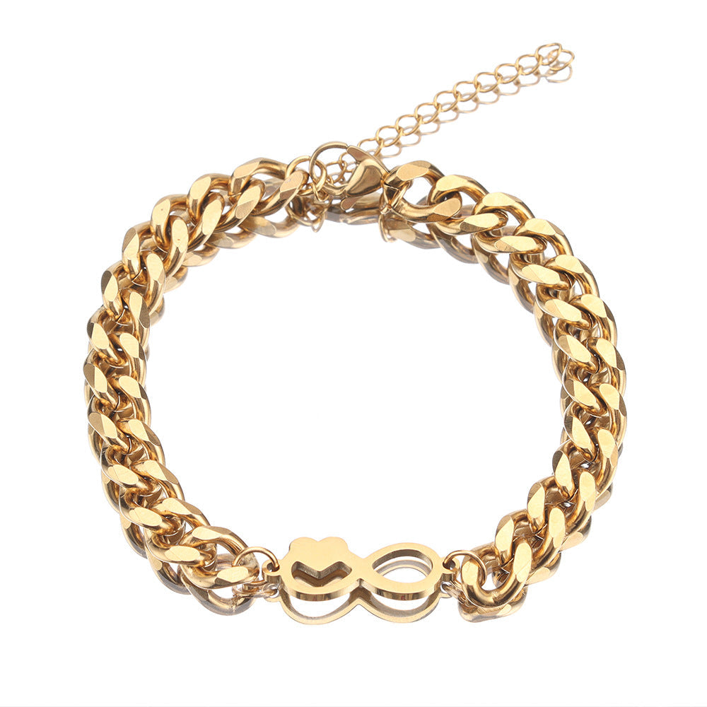 Lovers' Heart-shaped Bracelet