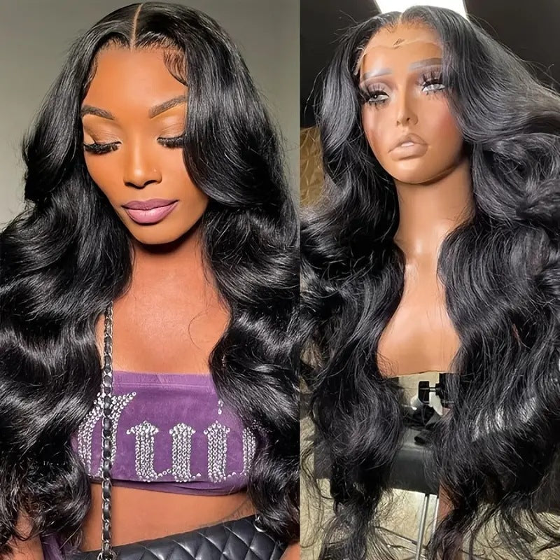Fashionable Front Lace Full Head Wig With Big Wave Curls
