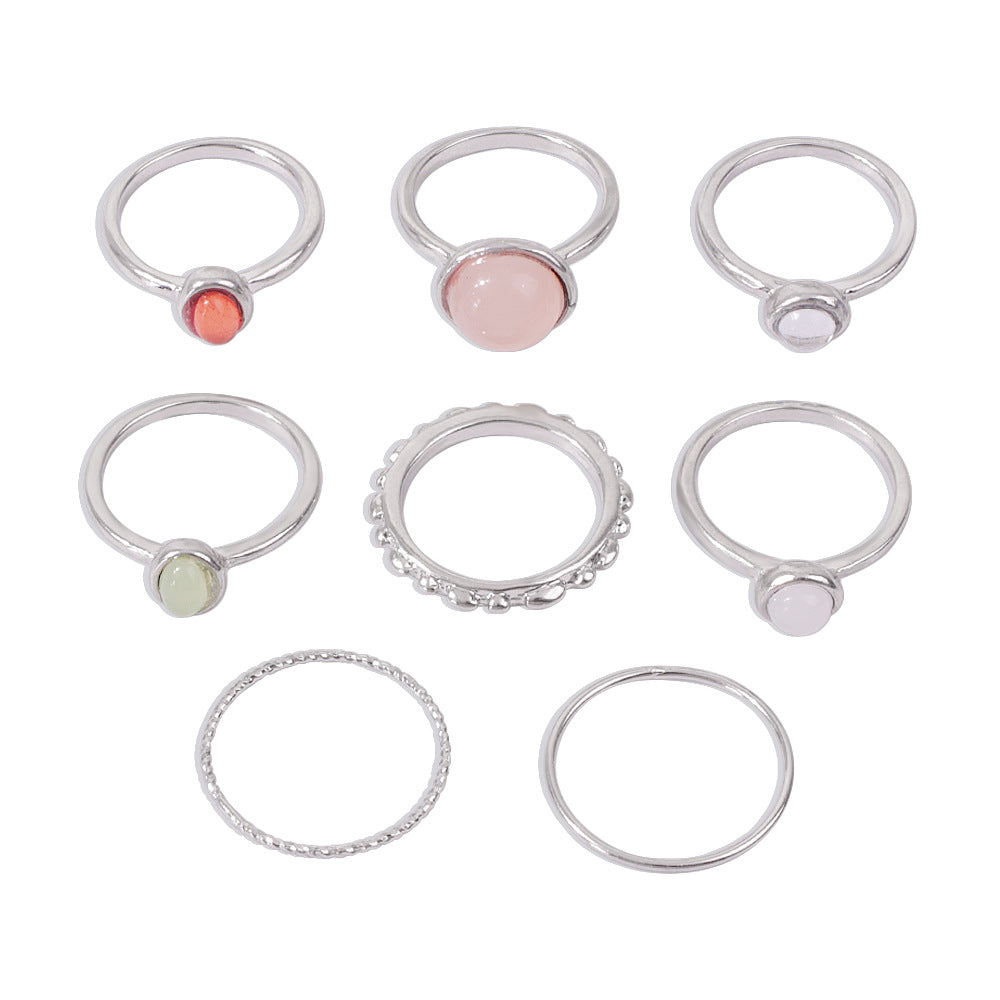 Stone Metalic Finger Ring