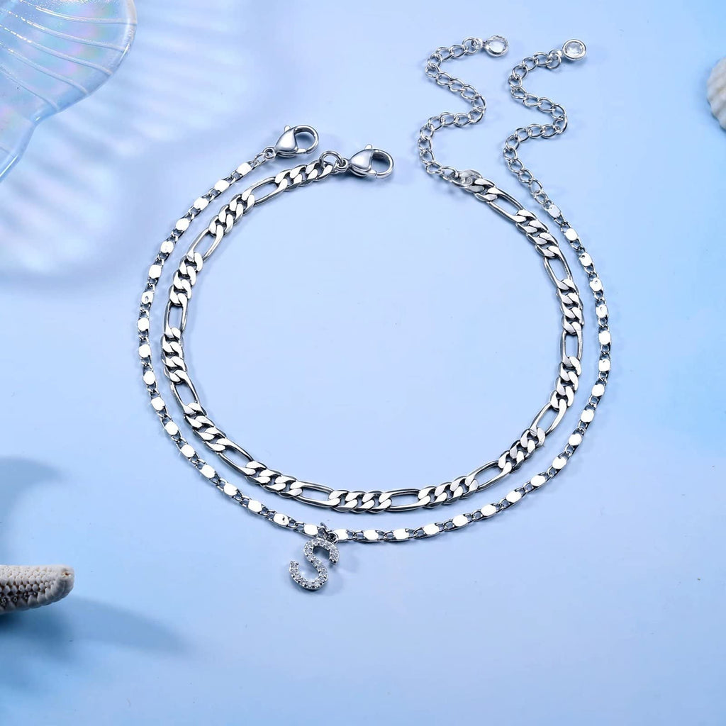 26-letter Double-layered Anklet