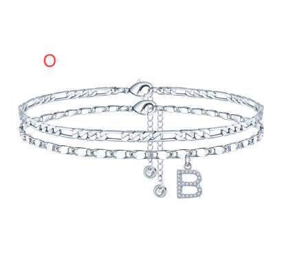 26-letter Double-layered Anklet