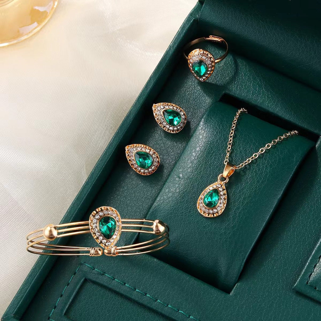 Water Drop Gem Series Four-piece Set