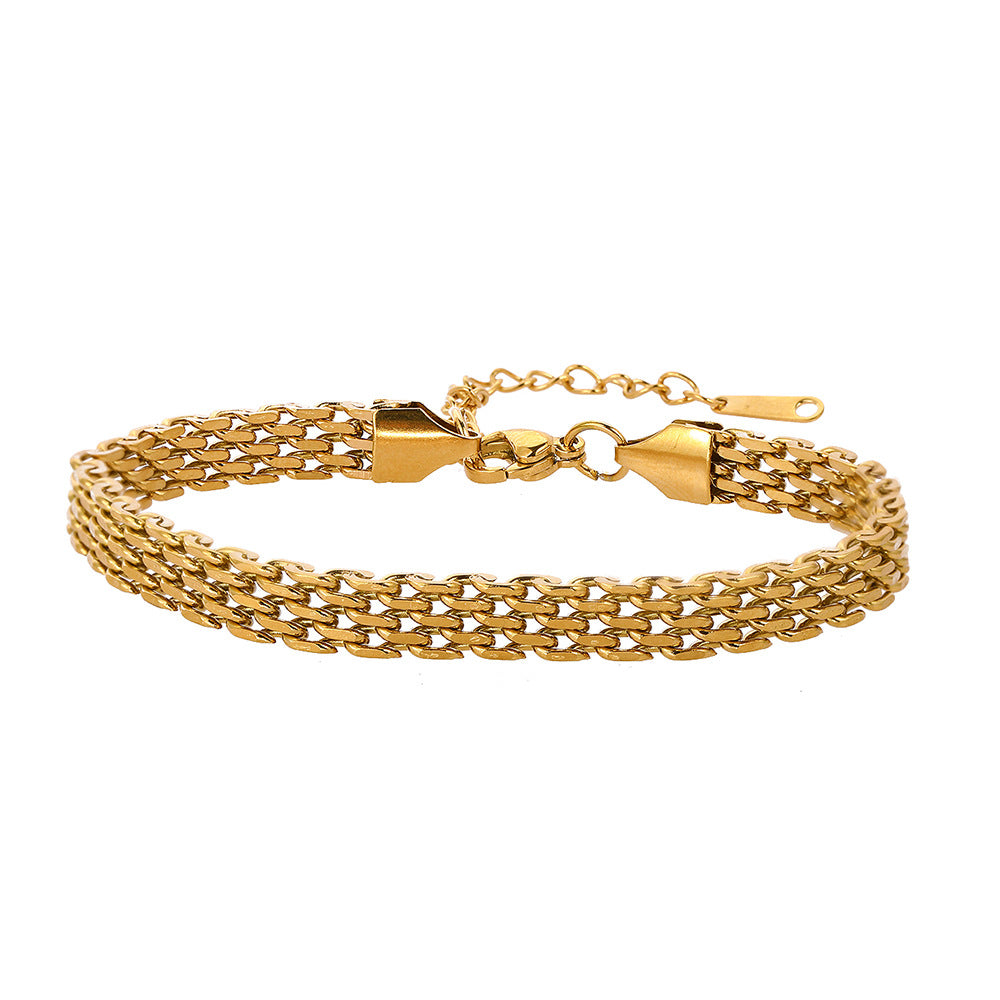 18K Gold-plated Braided Bracelet