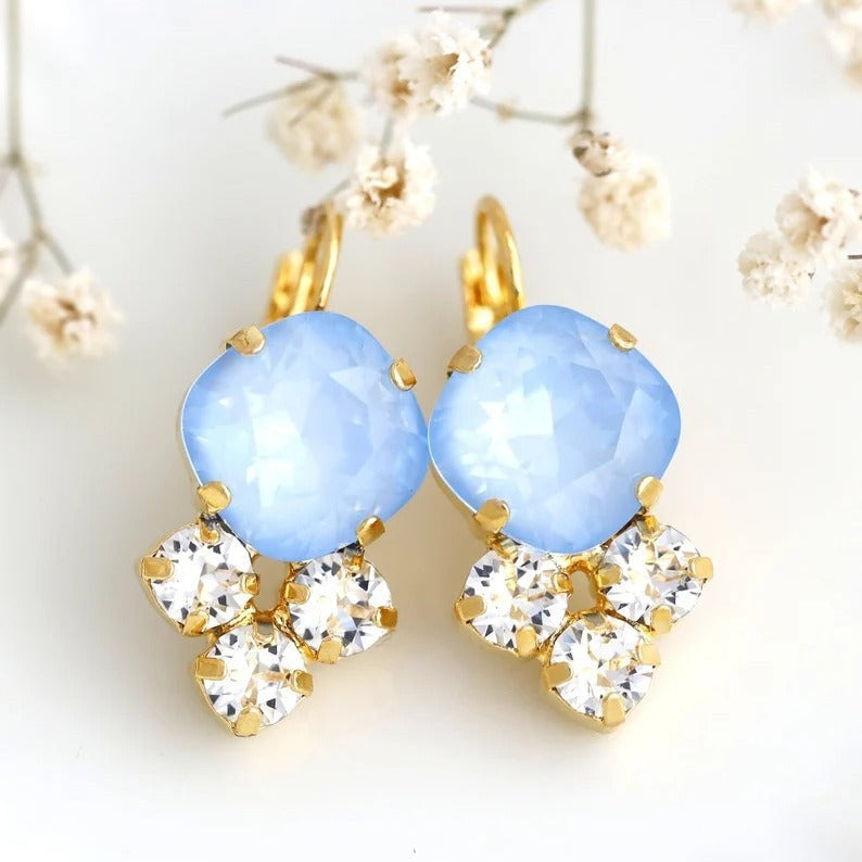 Blue Gemstone Versatile Earrings