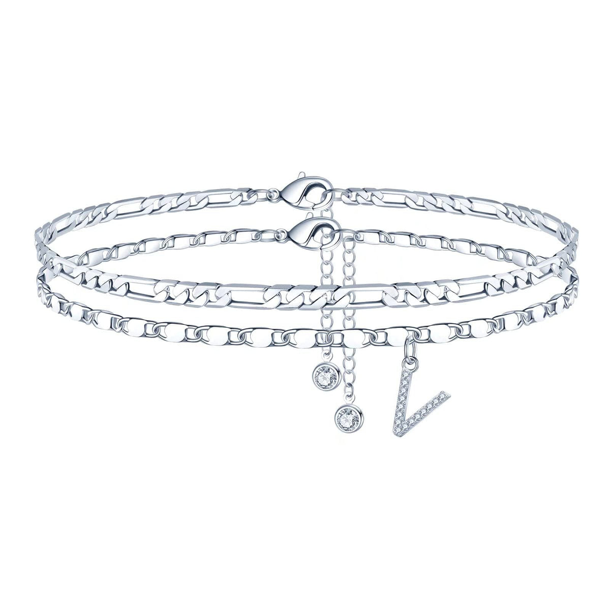 26-letter Double-layered Anklet