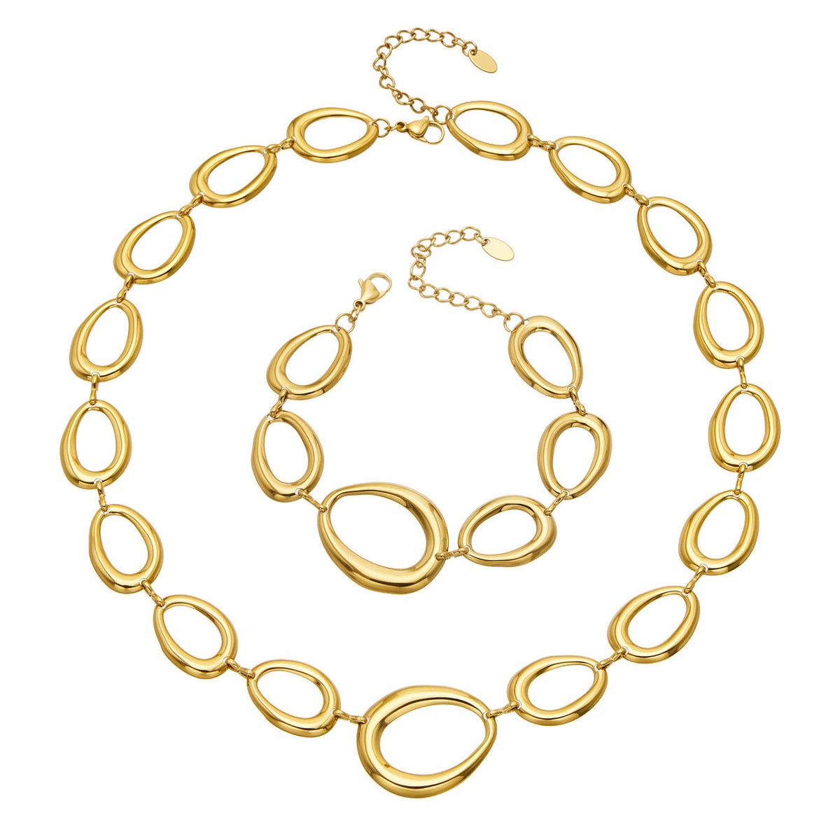Oval Chunky Chain Necklace