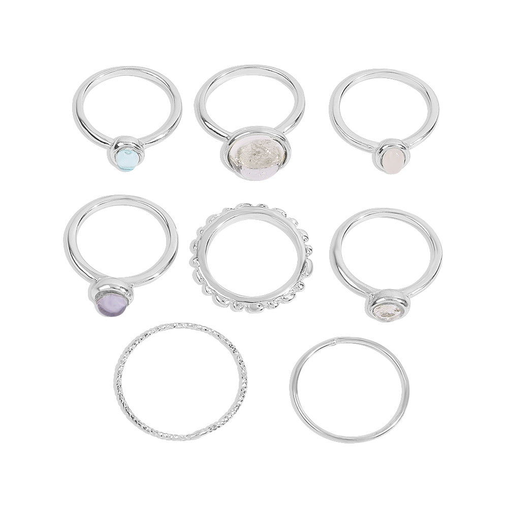Stone Metalic Finger Ring